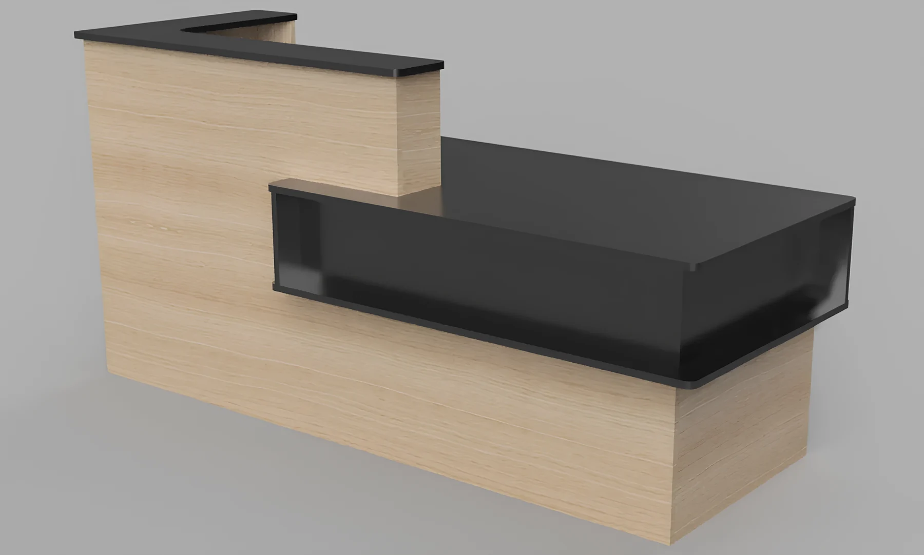 2.0m Mutileon Multilevel Reception Desk