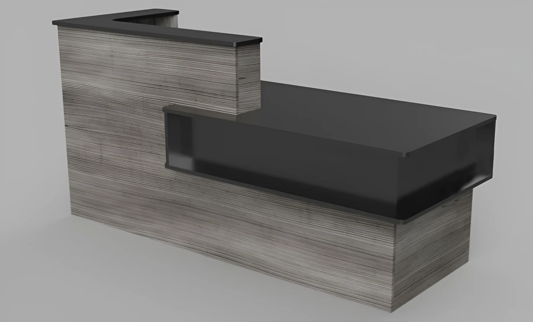 2.0m Mutileon Multilevel Reception Desk