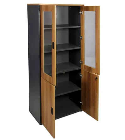 2 Door Wooden Bookshelf