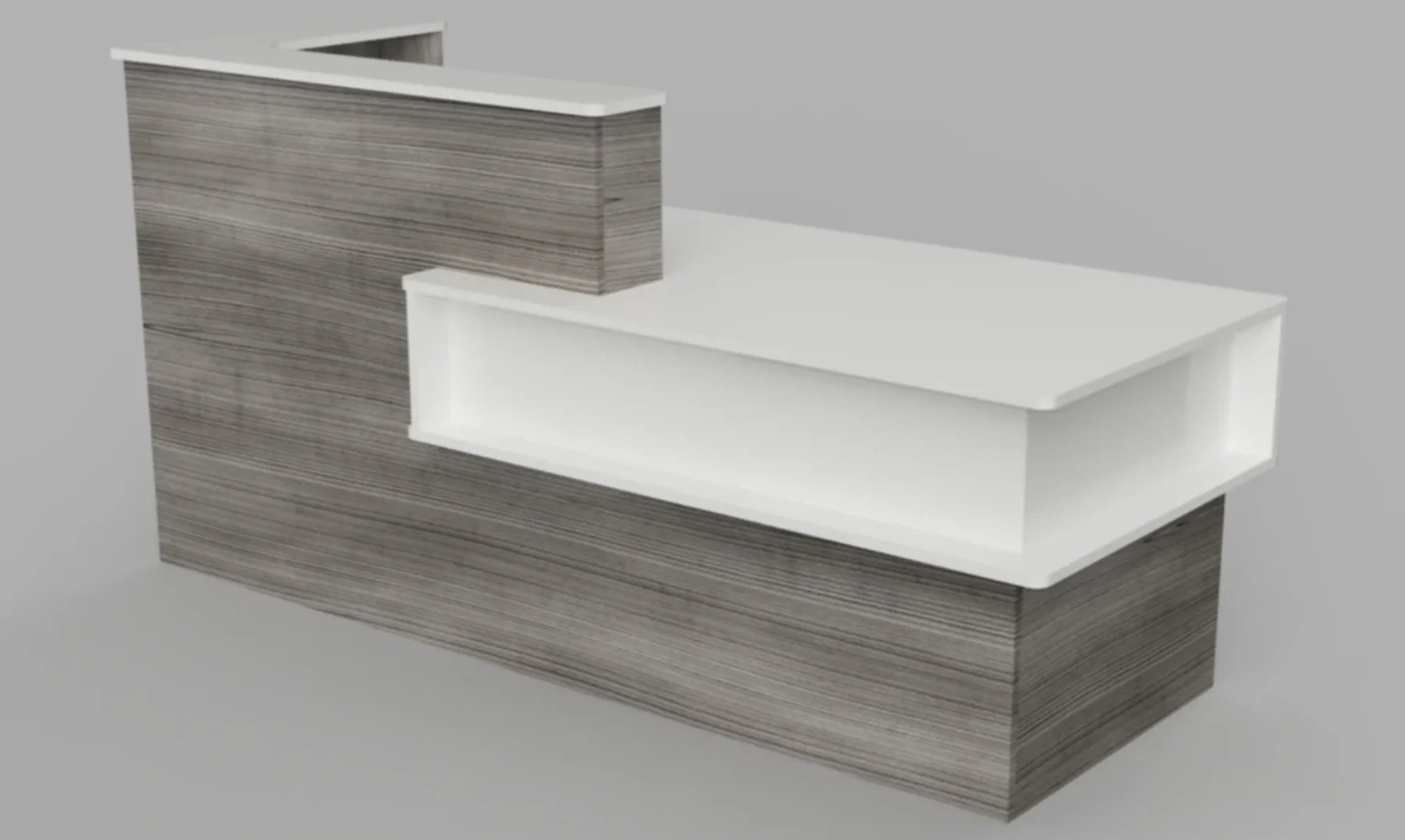 2.0m Mutileon Multilevel Reception Desk