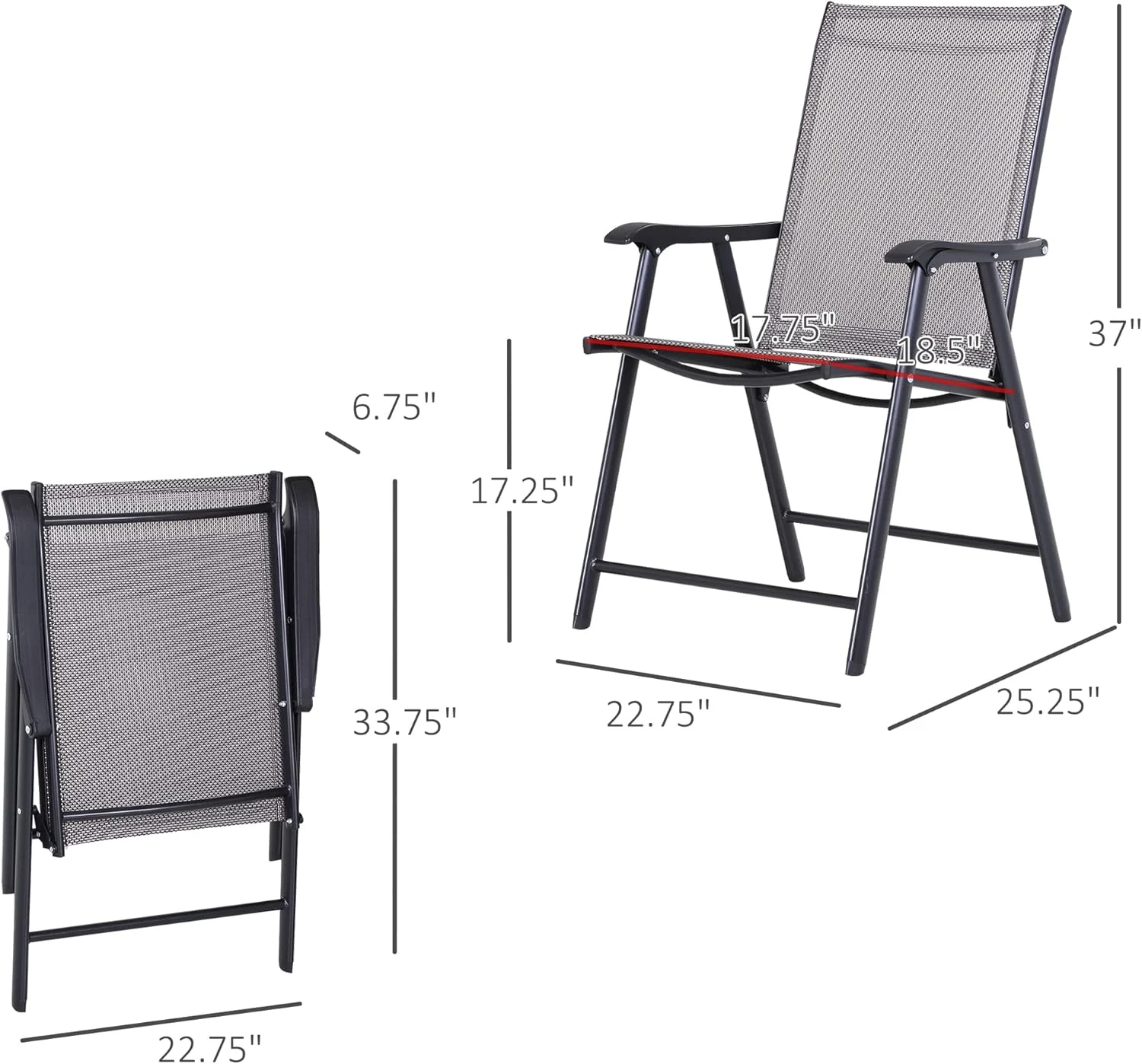 4 Seater Foldable Outdoor Set