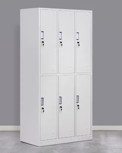 6 Locker Metallic Cabinet