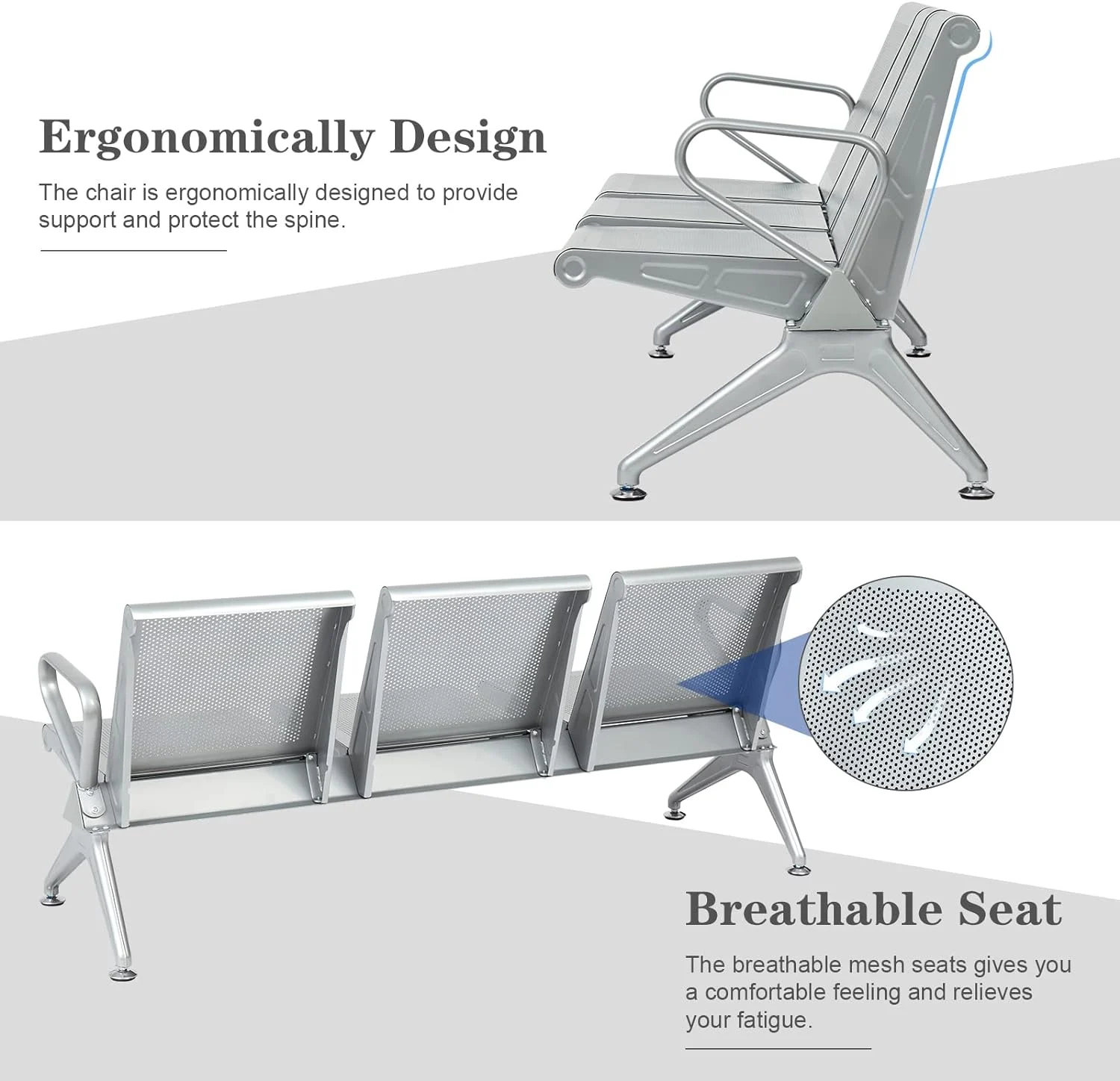 3 Link Airport Waiting Bench