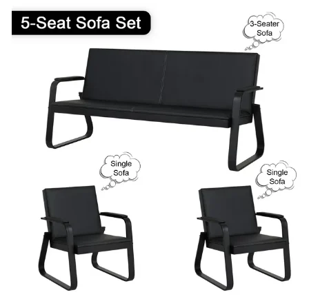 5 Seater Waiting Lobby Sofa