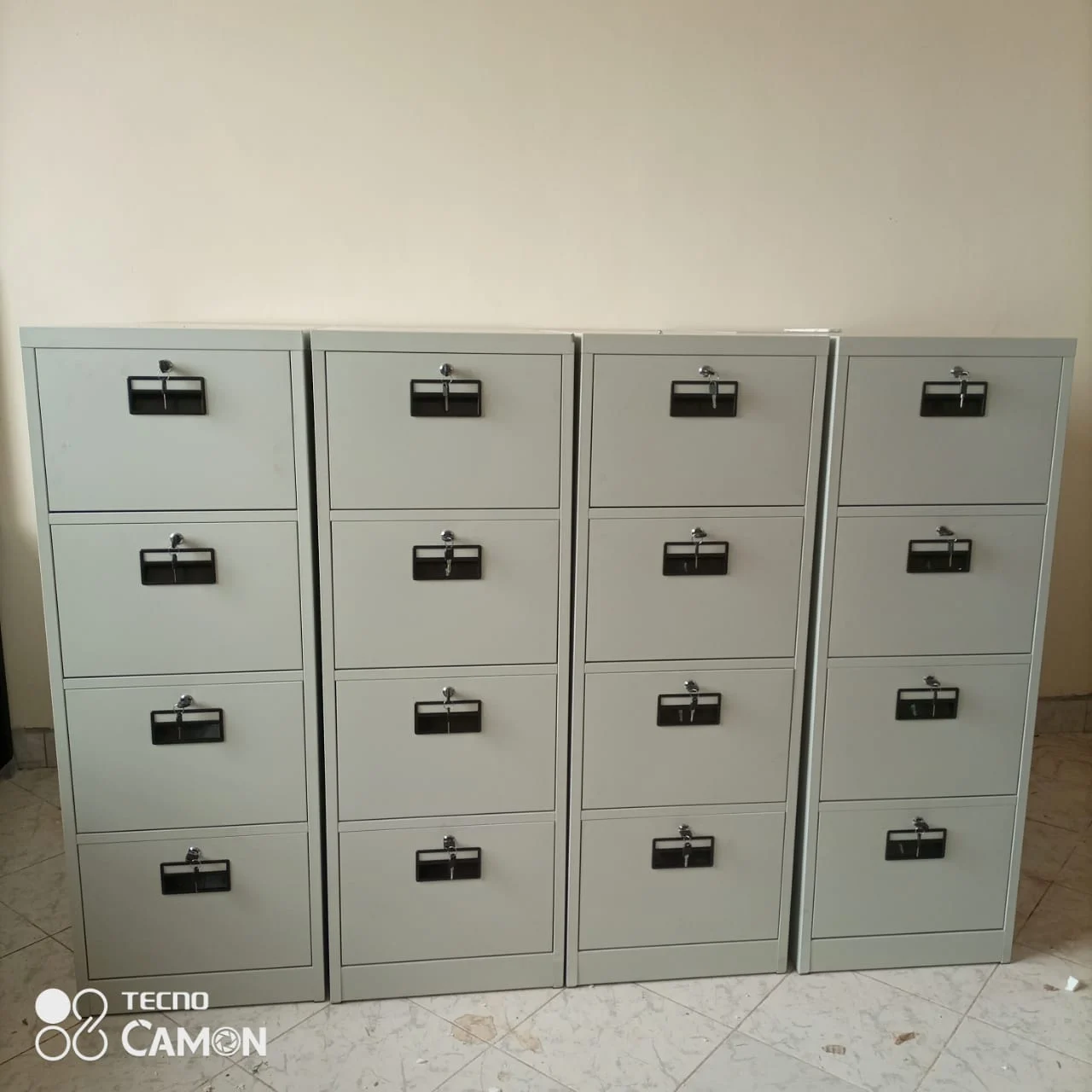 4 Drawer Metallic Cabinet with 4 Key