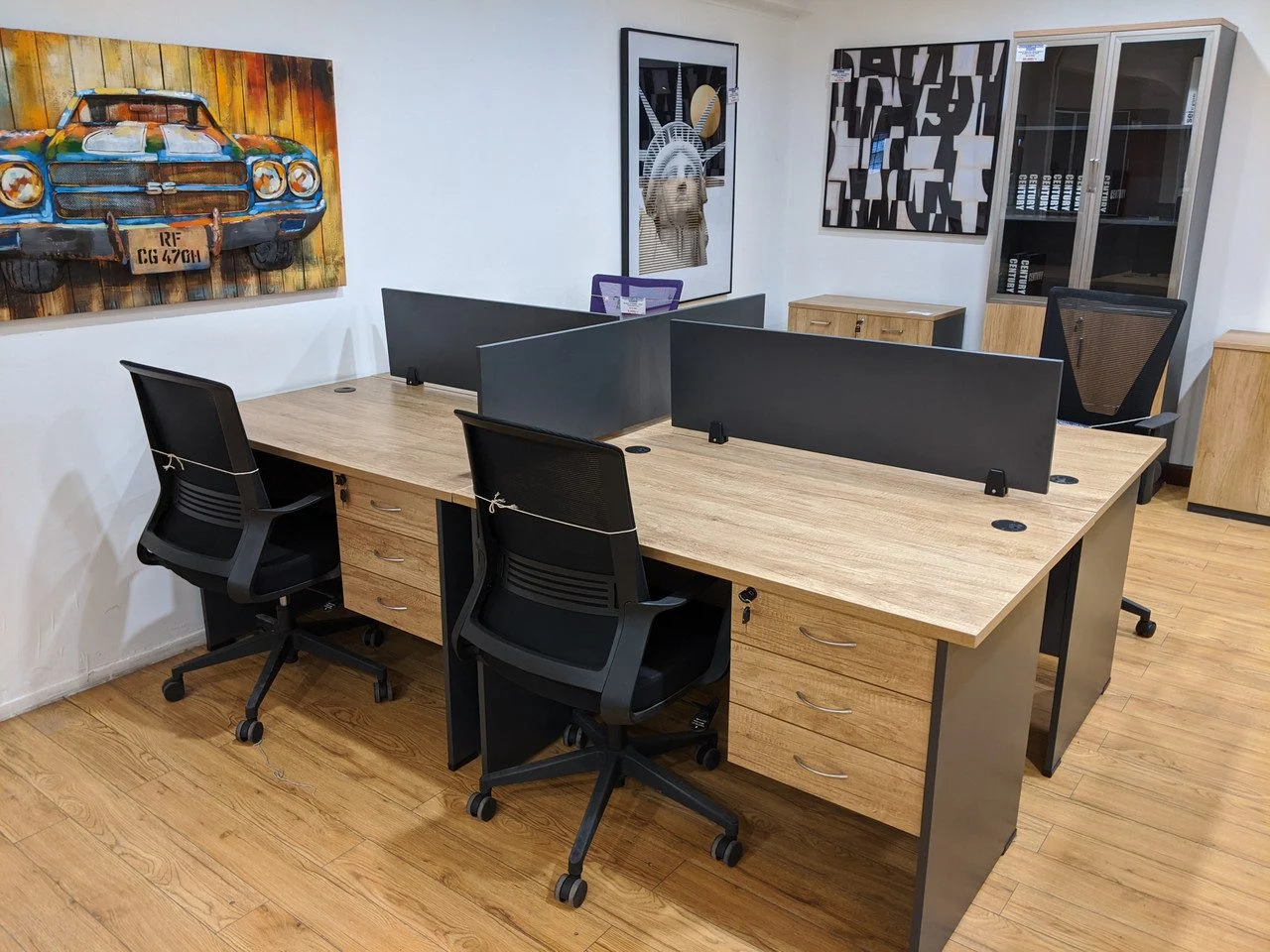 4 Person Workstation Desk