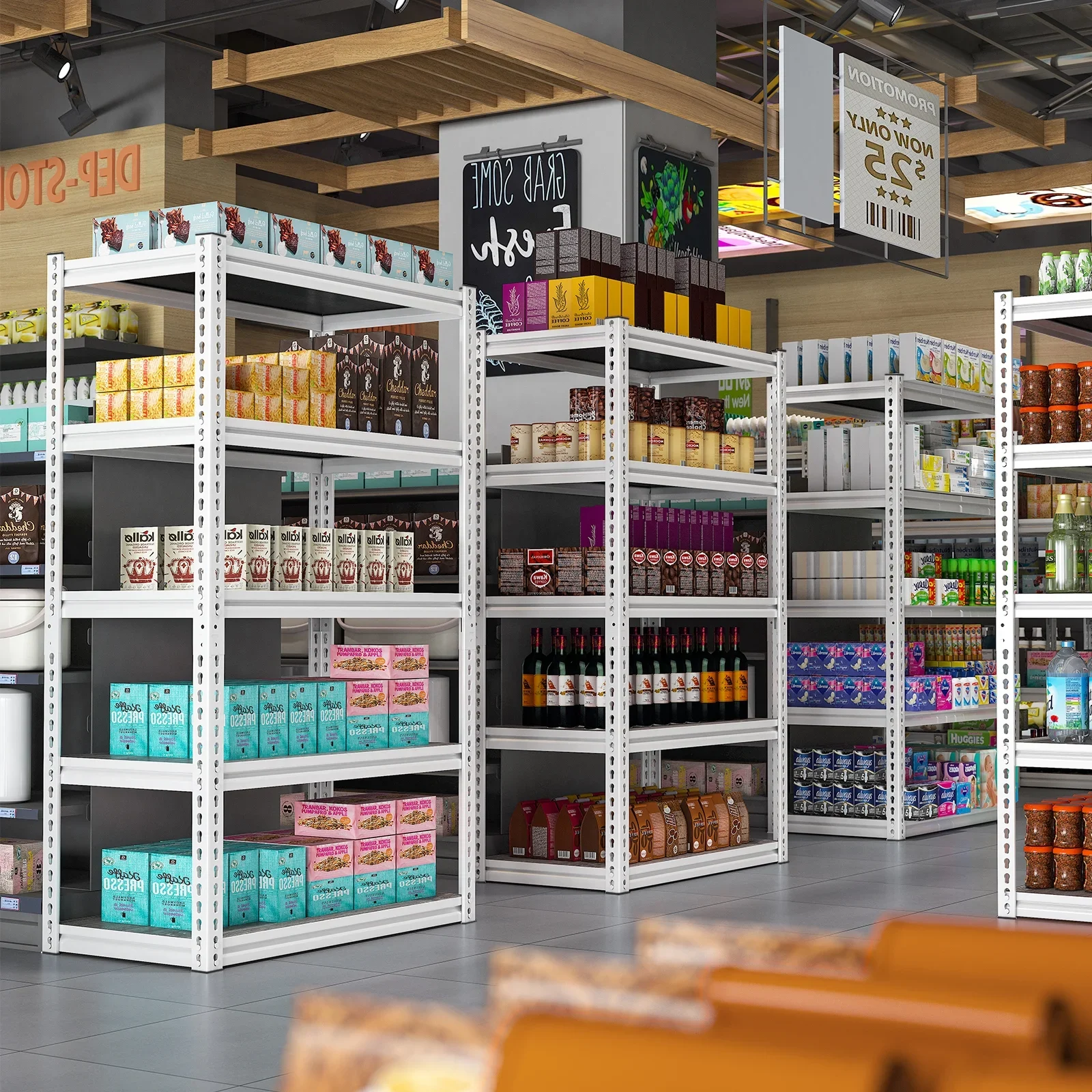 Heavy Duty Adjustable Store Rack