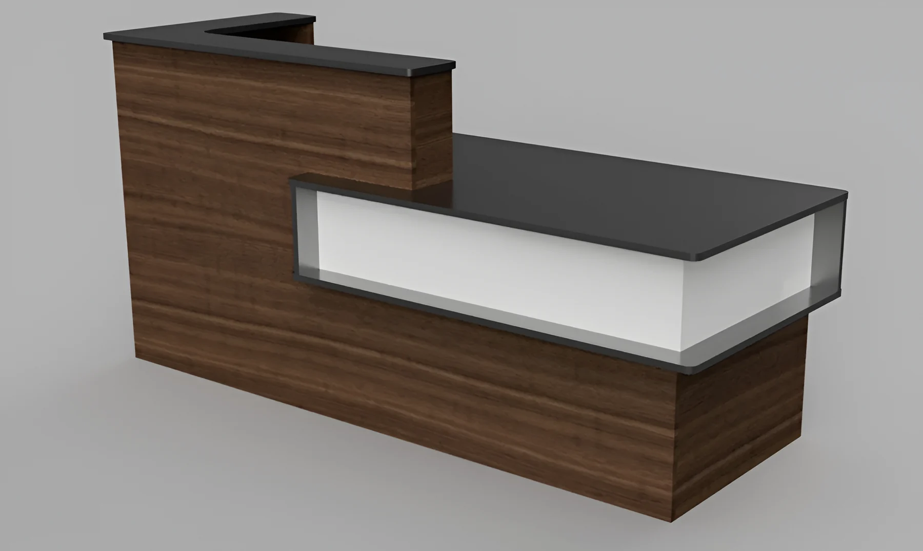 2.0m Mutileon Multilevel Reception Desk