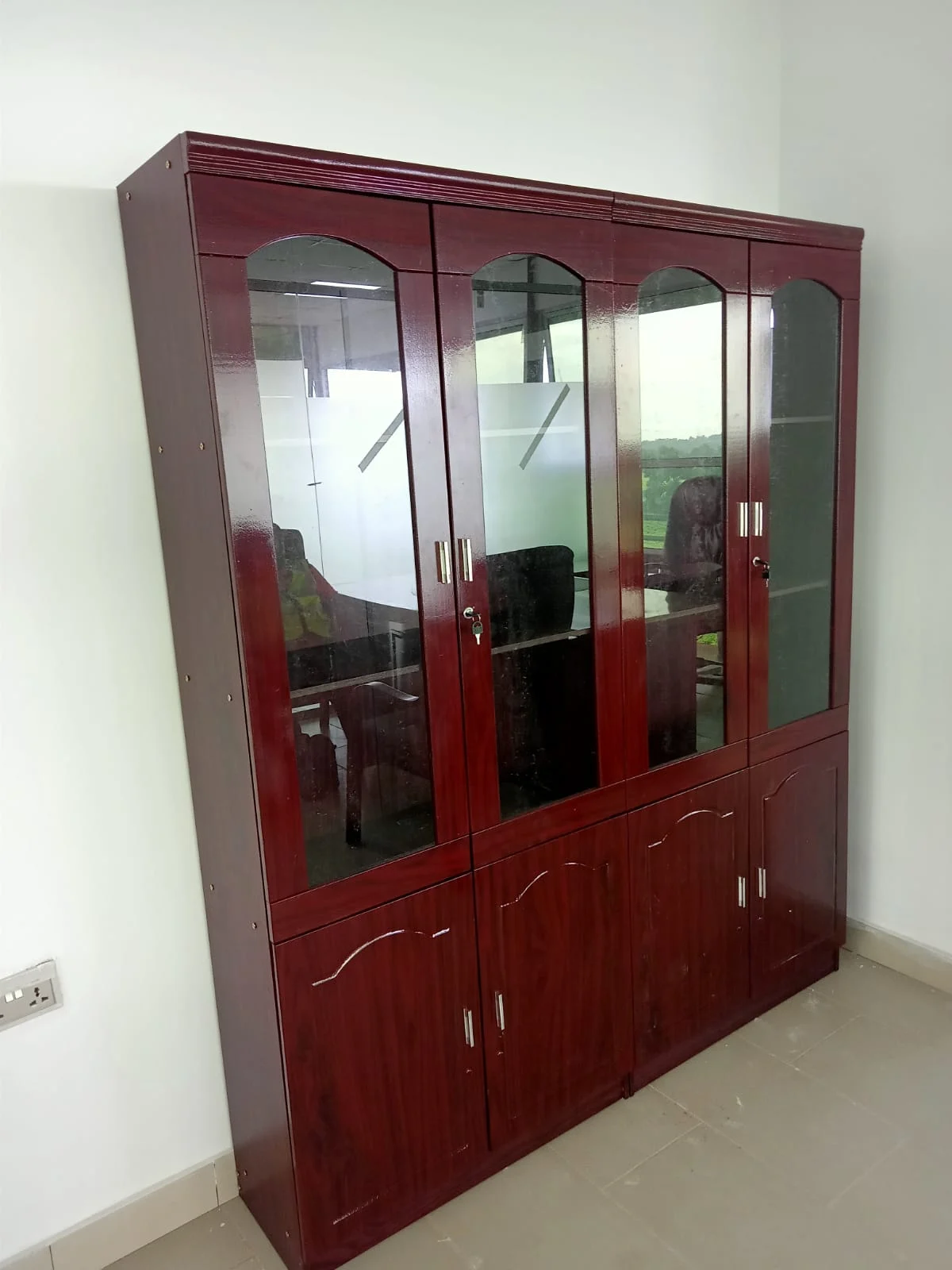4 Door Wooden Office Cabinet