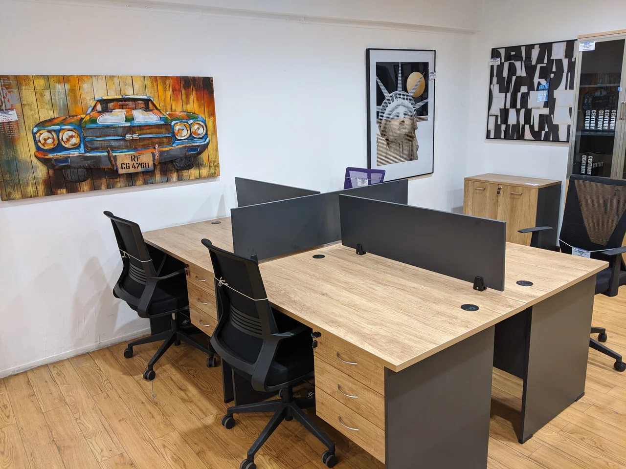 4 Person Workstation Desk