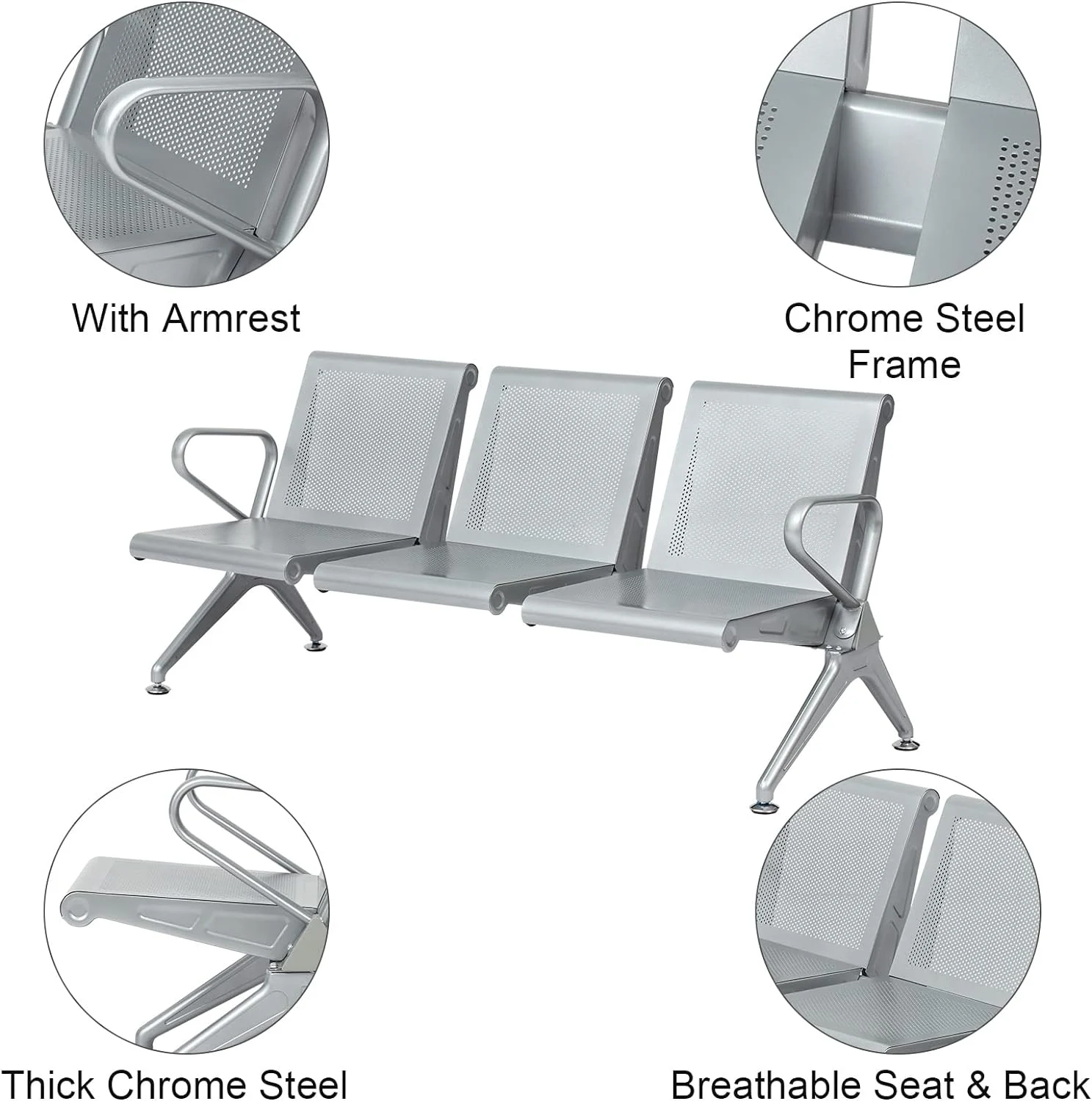 3 Link Airport Waiting Bench