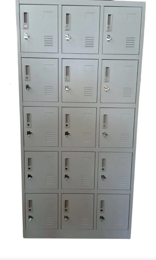 15 Locker Metallic Cabinet