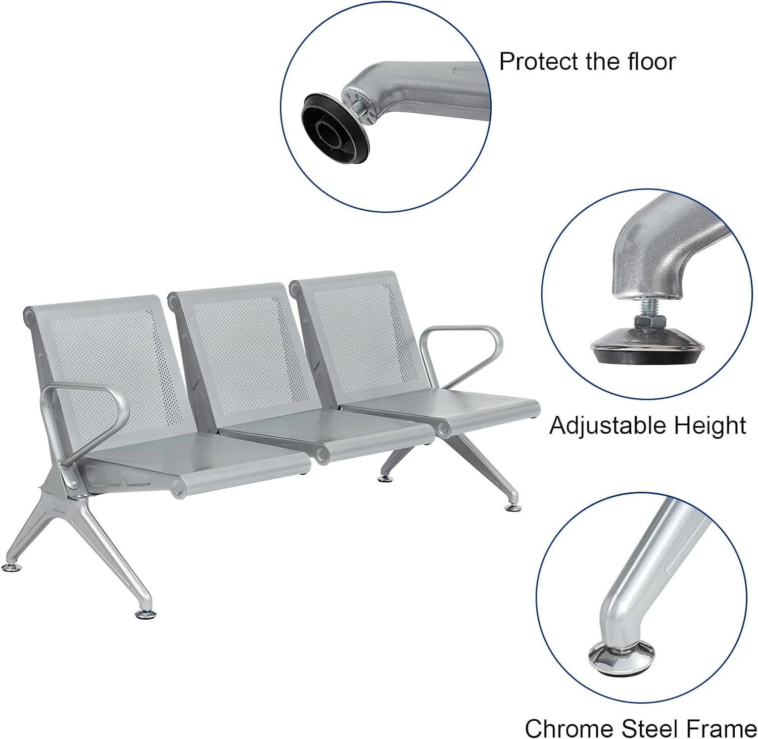 3 Link Airport Waiting Bench