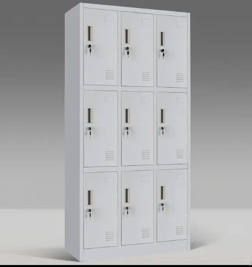 9 Locker Metallic Cabinet